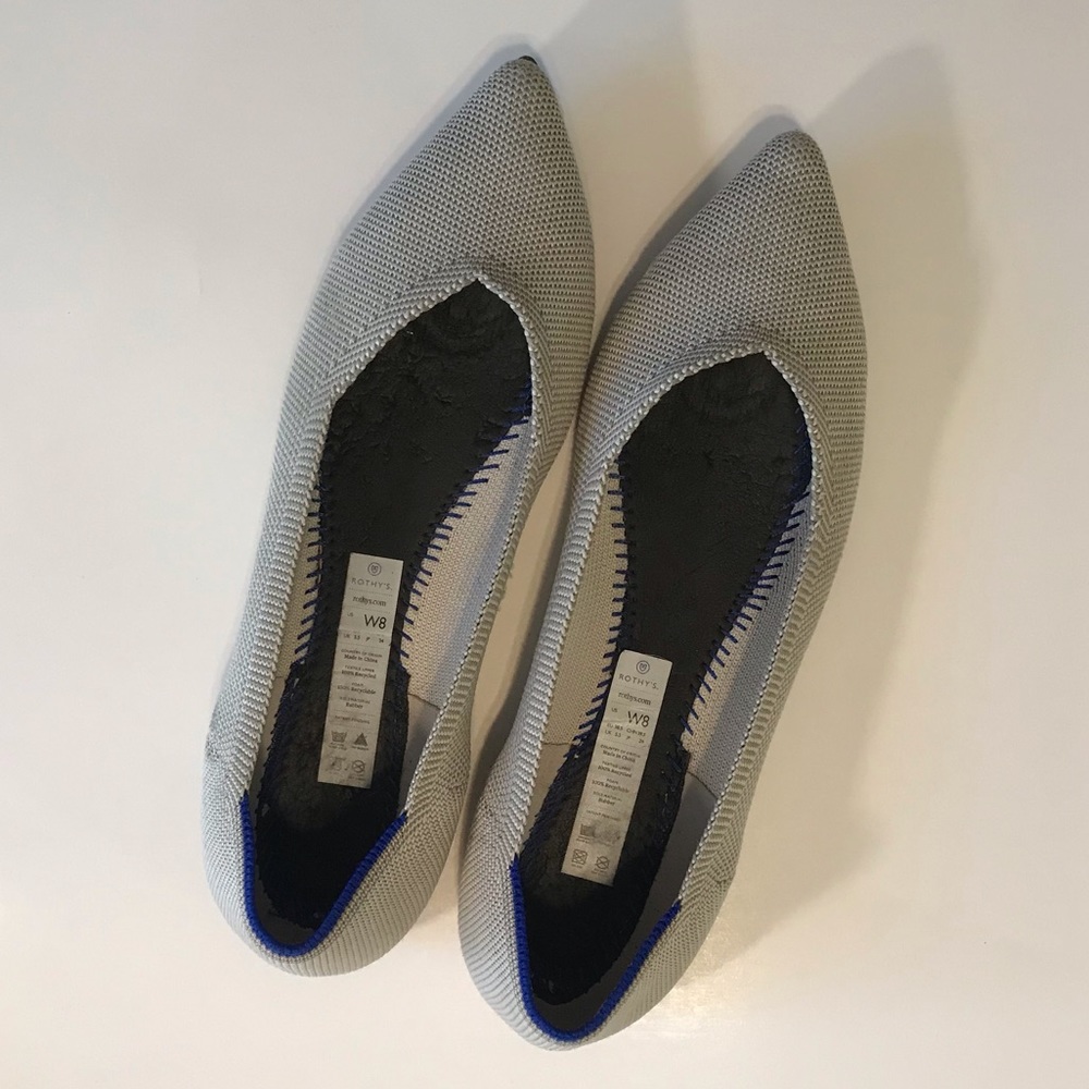 Rothy’s pointed toe flat, Women’s 8